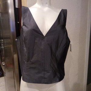 Monique Lhuillier satin top